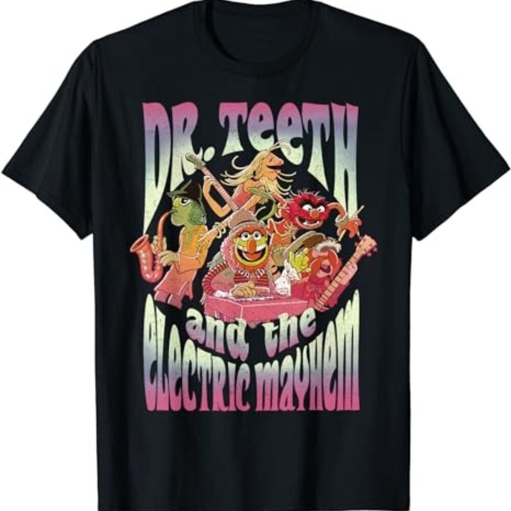 The Muppets Dr Teeth And The Electric Mayhem T-Shirt Band Graphic Tee 89